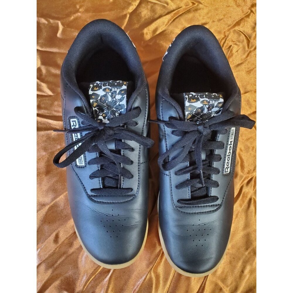 Reebok Princess Black Leopard Cheetah Animal Print - Women’s Size 8.5 New K - Picture 4 of 5